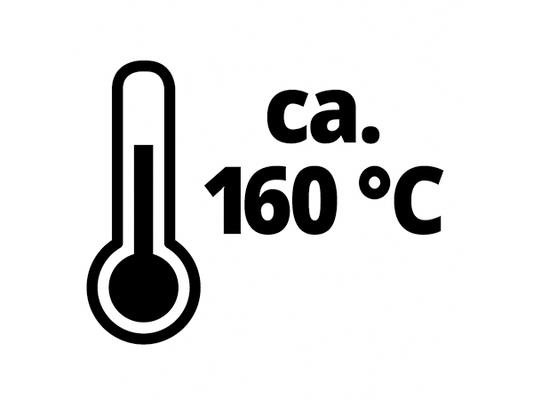 Max. Temperatur von 160 °C